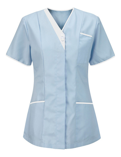 Mujeres Enfermeras Túnica Uniforme Cuidado Protector Tops 00