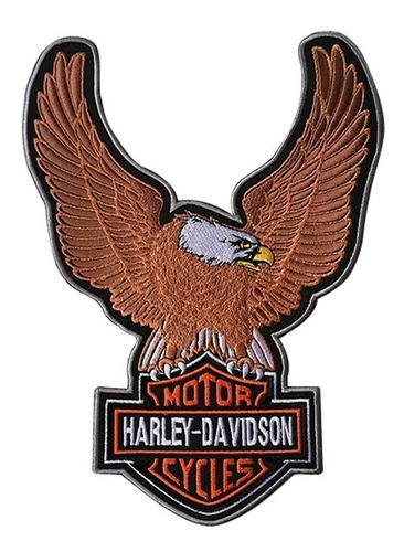 Parche Bordado Águila Harley Davidson Para Espalda.