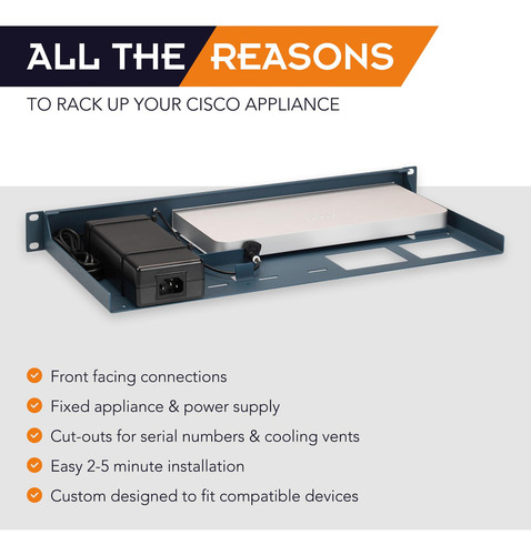 Firewall Cisco Meraki Rack 1u Con Conexiones Frontales