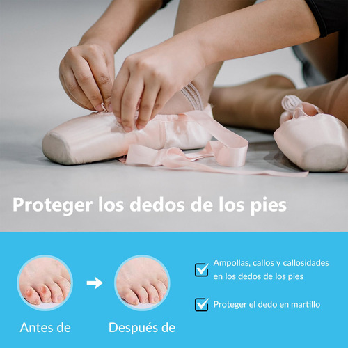 10 Pares Separador De Dedos Pies, Protectores De Dedos Pies