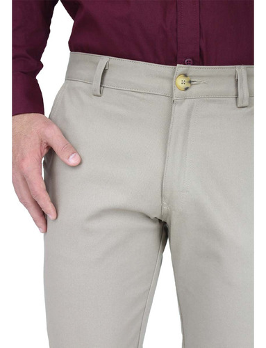 Pantalones Hombre Slim Fit De Vestir Casual Cómodo