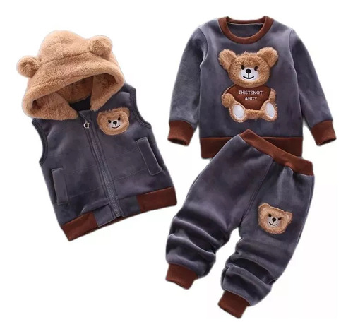 Conjunto De Ropa De 3 Pzs Para Bebé 0-6 Años Niño Y Niña