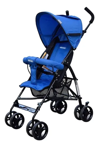 Cochecito Bebe Paraguitas Infanti Tela Impermeable Azul