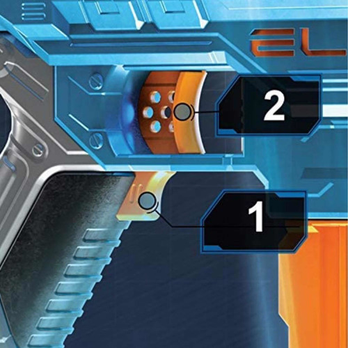 Nerf Elite2.0 Turbine Cs-18 Pistola Motorizada, 36 Dardos