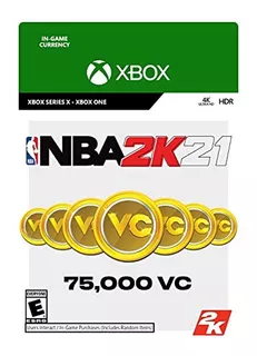 Nba 2k21: 75,000 Vc - Xbox One [código Digital]