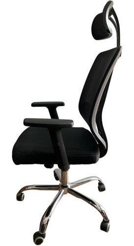 Silla De Oficina Ejecutiva Loto Color Negro Ergonómica