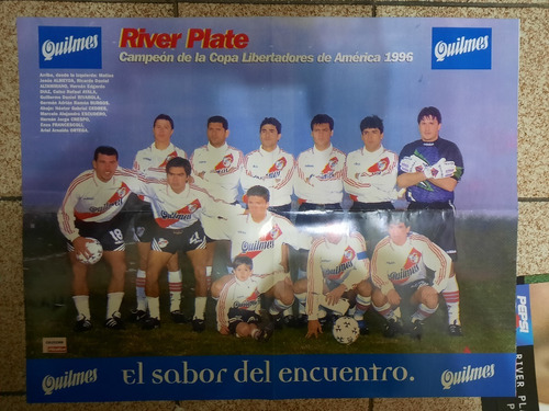 Poster River Plate Campeon Copa Libertadores 96 El Grafico 