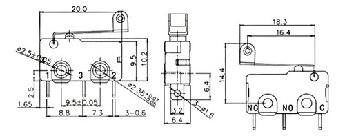 10 Pzas Kw12-n 125v 5a Interruptor Switch Final De Carrera