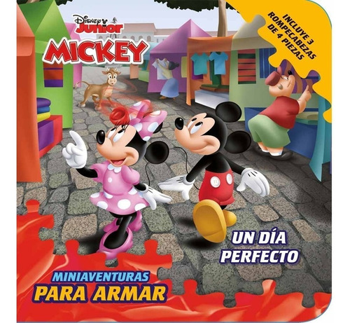 Libro Un Dia Perfecto Mickey Disney Con Rompecabezas