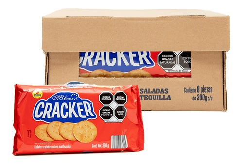 Galletas Crackers Milena® Caja Con 8 Paquetes.
