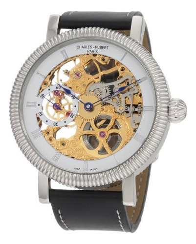 Charleshubert Paris Reloj Mecanico De Acero Inoxidable 3737g