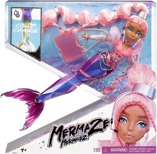 Mermaze Mermaidz Muñeca Sirena Harmonique Cambia Color Colec