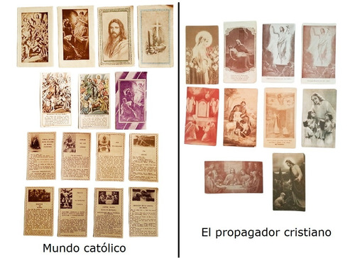 3 Estampitas O Dípticos 1920 Y 1930 - Mundo Catol/prop Cris
