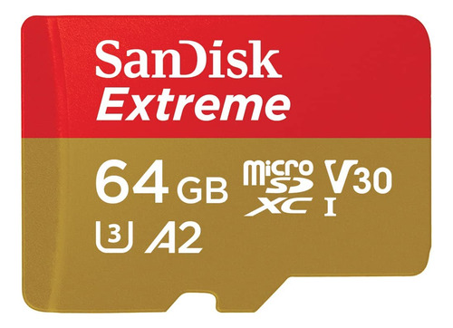 Tarjeta de memoria micro SD Sandisk 64 GB Microsd Extreme 170 mb