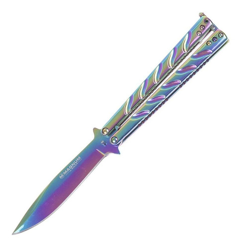 Canivete Butterfly Boker Magnum Balisong Rainbow 06ex401