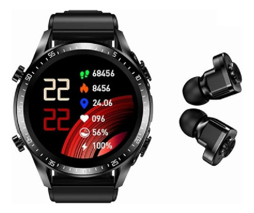 Smartwatch 2 En 1 Jm03 Touch Screen Con Audífonos Incluídos
