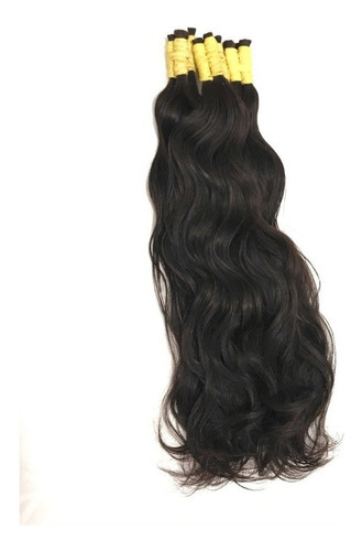 Cabelo Humano Liso Ondulado De 60cm 250 Gramas P/ Mega Hair. Cor Castanho