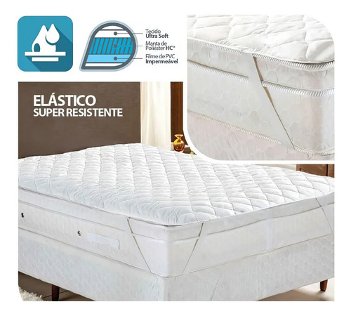 Protetor Colchão Protect Plus King Size Impermeável Trisoft