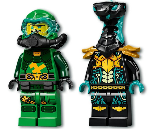 Imagen 4 de 5 de Lego® Ninjago - Robot Hidro De Lloyd (71750)