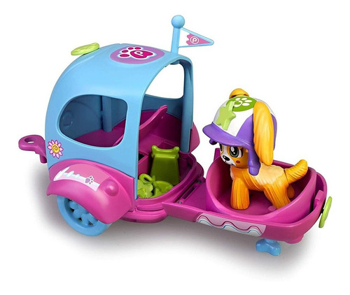 Imagen 4 de 8 de Pinypon Con Su Mascota, Moto Y Remolque
