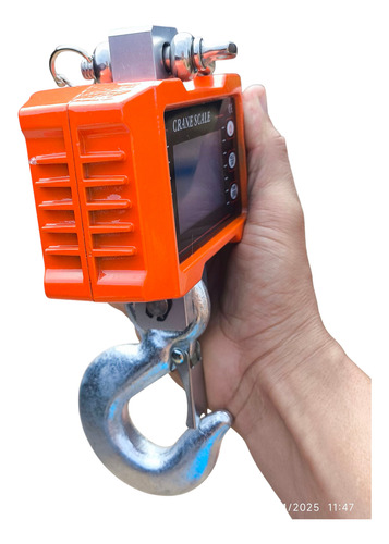 Báscula Balanza Para 1000kg Dijital Pantalla Led Hd Display Naranja