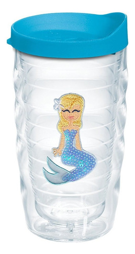 Tervis Vaso Aislado De Sirena Con Lentejuelas Azules Con