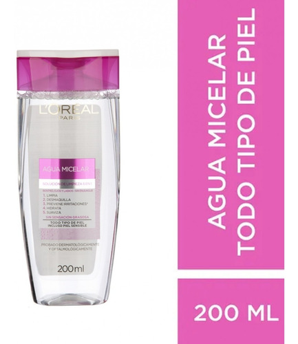 Agua Micelar L´oréal Paris Hidra Total 5 X 200ml