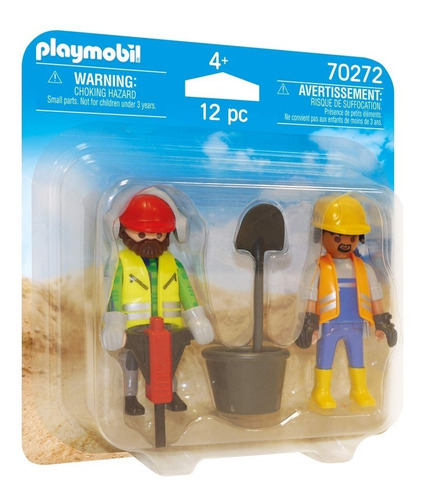 Muñecos Obreros De Construcción Playmobil 70272