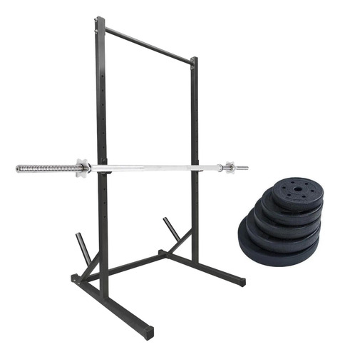 Power Rack + 40 Kg Disco + Barra Preolimpica 