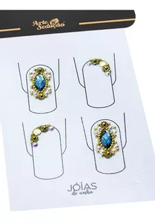 Kit 40 Jóias De Unha, Arte Sedução