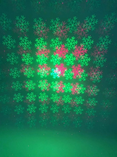 Proyector Laser Multipuntos Audiorítmico Fijo Tripie Navidad