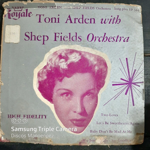 Simple Sobre Toni Arden With Shep Fields Orch Royale C24