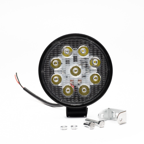 Imagen 3 de 10 de Faro Led Auxiliar Proyector 9 Led 27w Auto 4x4 Agro Off Road