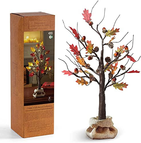 Monsense 24 Inch Cesped Artificial Fall Oak Árbol De Vv1qb