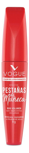 Máscara Efecto Pestañas De Muñeca Vogue Color Negro