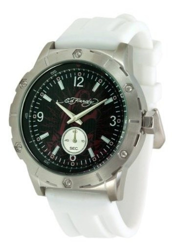 Mx-wh Matriz Ed Hardy Los Hombres Blanco Reloj