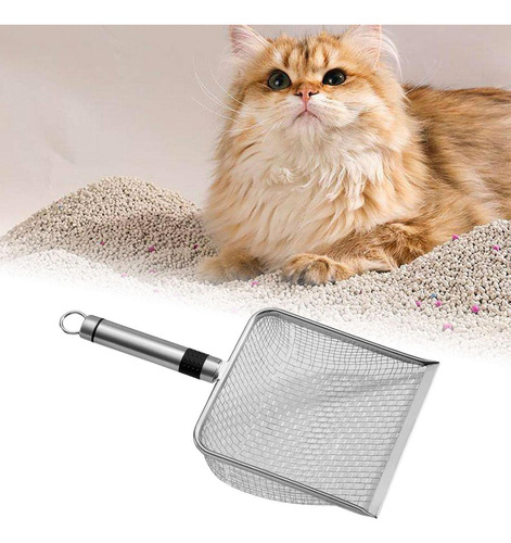 De Colador De Arena Para Gatos, Pala Profunda Con 10