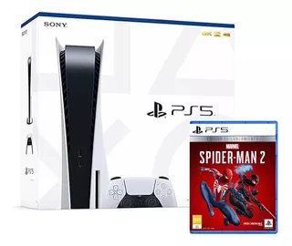 Sony PlayStation 5 CFI-1214A 825GB Marvel's Spider-Man 2 color blanco y negro