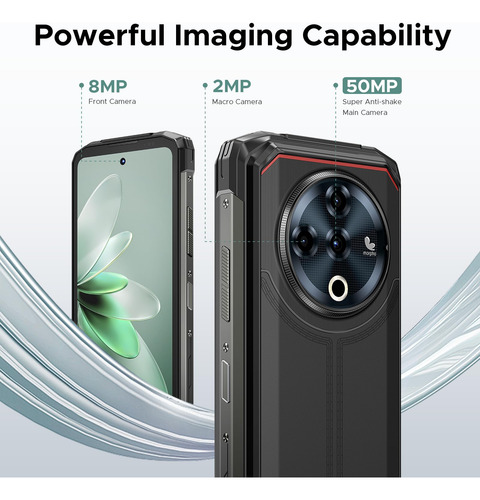 Smartphone Doogee Fire 6 Power Rugged 20gb+256gb 50mp Androi