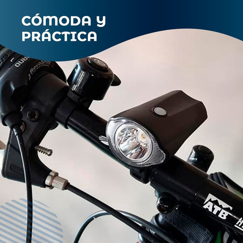 Luz Led Delantera Frontal Para Bici Seguridad Recargable Usb