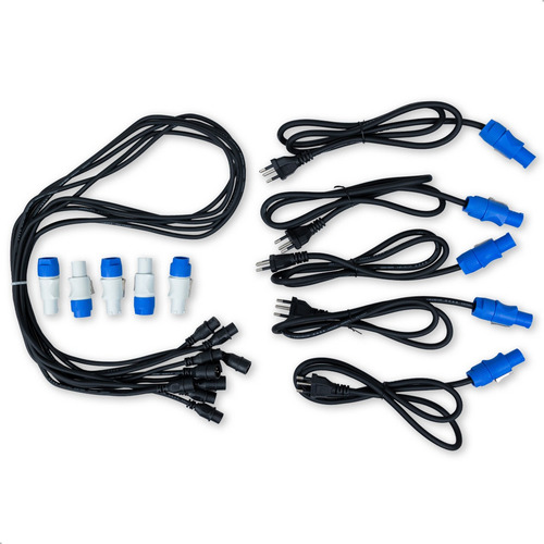 Mini Brut 400w Led 4 Lâmpadas Case C/ 5 - Branco Quente/frio
