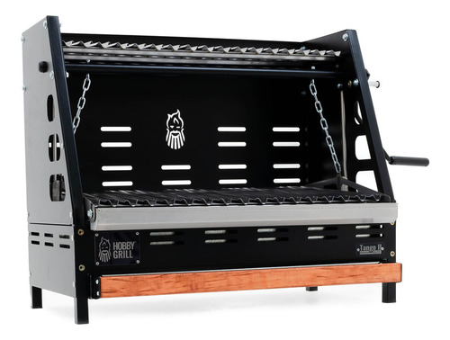 Hobby Grill Asador De Carbón Tango Ii Elite Empotrable Color Negro