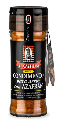 Pack X2 Condimento Para Arroz Con Azafran X40gr Castillo