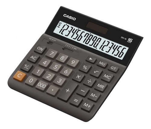 Calculadora Casio 16 Dígitos Dh-16 Bk Solar 