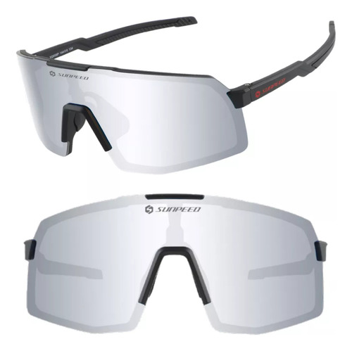 Lentes Gafas Anteojos De Ciclismo Sunpeed Roadmaster Espejo Negro