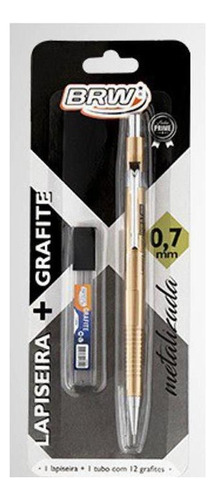 Lapiseiras 0.7mm Com Grafite Dourado
