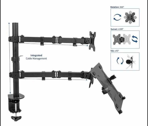 Imagen 10 de 10 de Rack Soporte De Escritorio Para Monitor Y Laptop