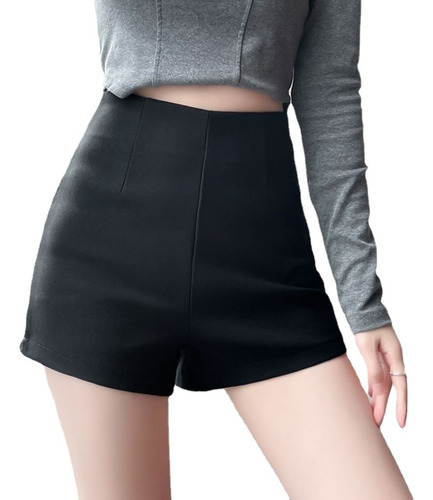 Pantalones Cortos De Seguridad De Cintura Alta Para Mujer, C
