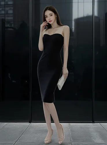 Vestido Bodycon Coctel Fiesta Negro Hq 30