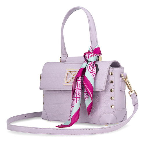 Bolsa Briefcase Cloe Ladasi Mediano Color Lila